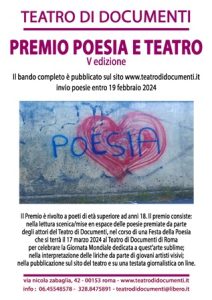 Premio Poesia e Teatro