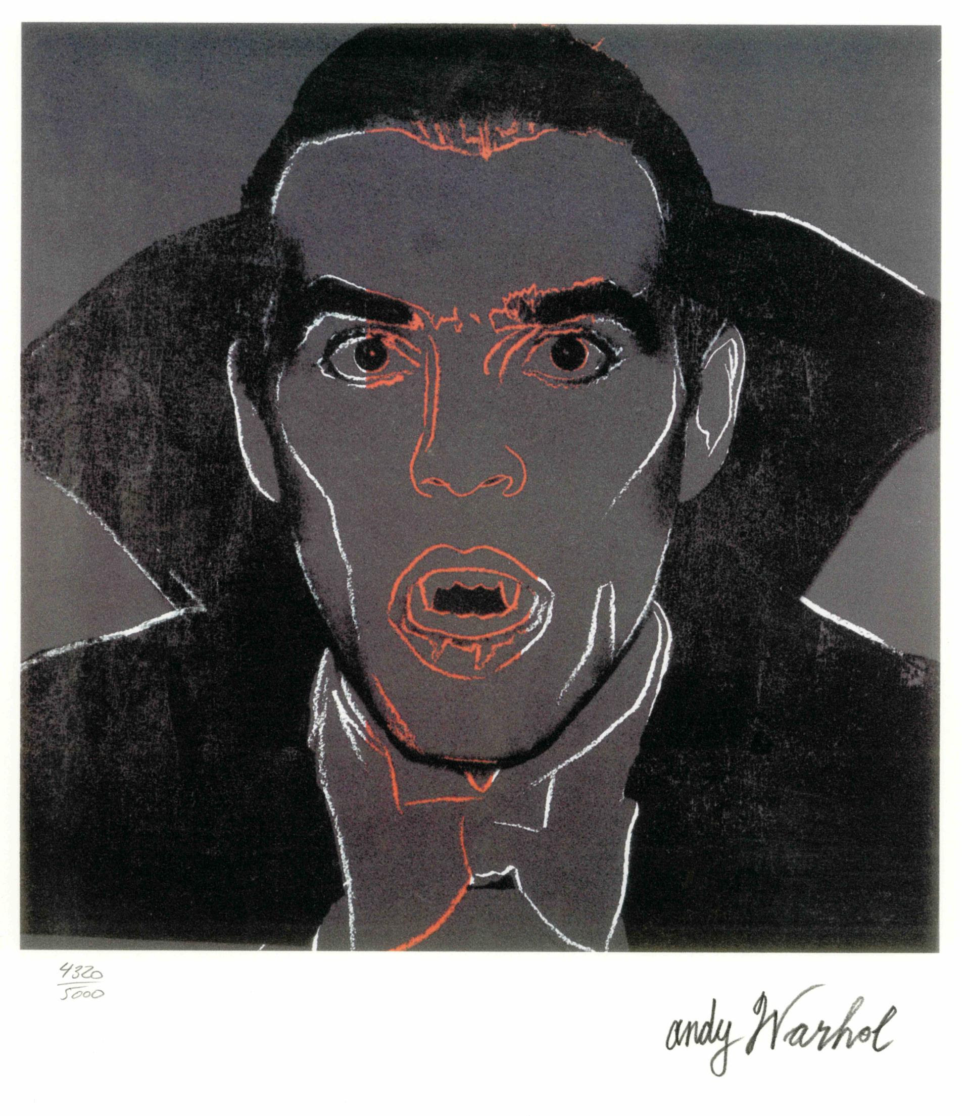 Andy Warhol, Dracula, 1981, litografia a colori. Collezione privata, Crema